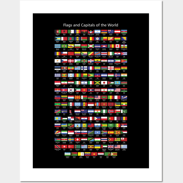 Flags and Capitals of the World VN Wall Art by YooY Studio